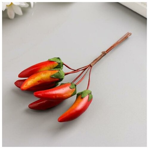 фото Набор декоративных букетиков "перец" 6 шт красный mikimarket