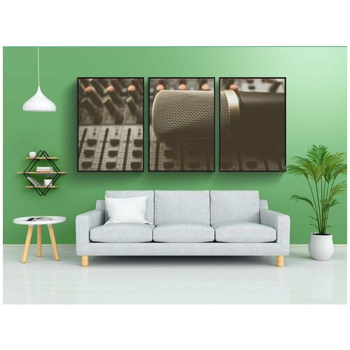 фото Набор модулных постеров для интерьера "смеситель, dj, контролер" 60x90 см. в тубусе, без рамки lotsprints