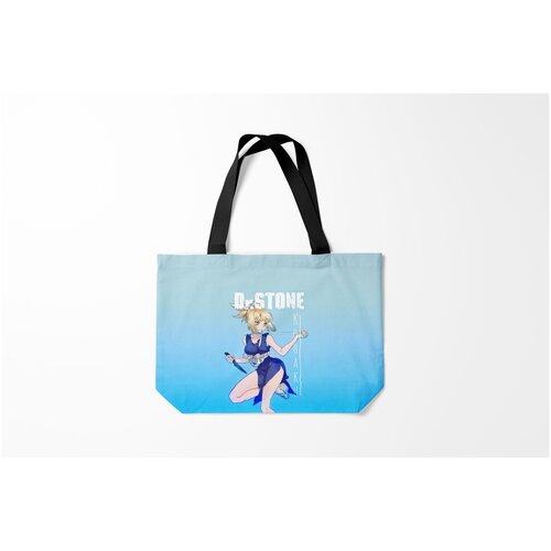 фото Сумка-шоппер / 46х35 см / аниме / доктор стоун kohaku burnettie