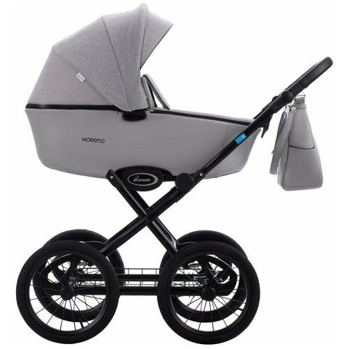 Коляска 2в1 Aroteam MORENO SL 03 (св.серый+св.серая кожа)