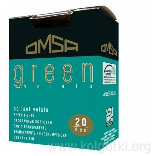 Колготки  Omsa Green, 20 den, размер 4, бежевый