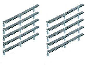Комплект 10шт зубчатой рейки универсальной для откатных ворот BFT Cvz-S 30х8 (1 метр
