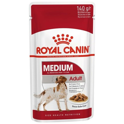 Влажный корм Royal Canin Medium Adult для взрослых собак средних пород - 140 г x 10 шт