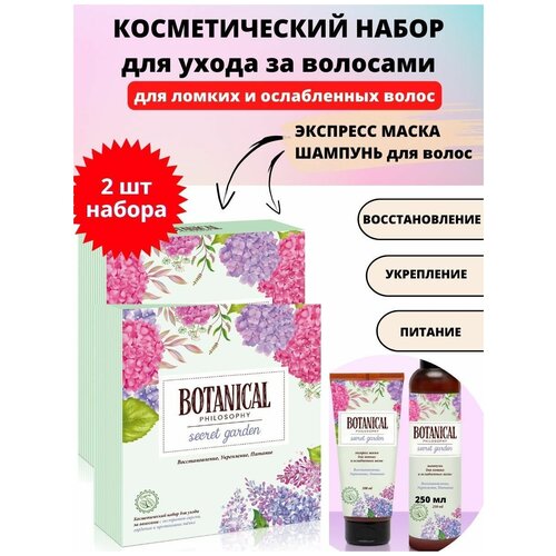 Два косметический женских набора для ухода за волосами с протеинами шелка