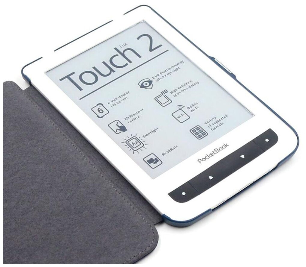 Чехол-обложка футляр MyPads для PocketBook 624 Basic Touch/ PocketBook 614 Basic 2/ PocketBook 615 из качественной эко-кожи тонкий с магнитной за. — фото 3