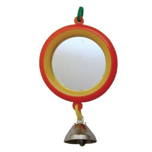 фото Игрушка зеркало малое круглое с колокольчиком 1/1 1 шт koiko