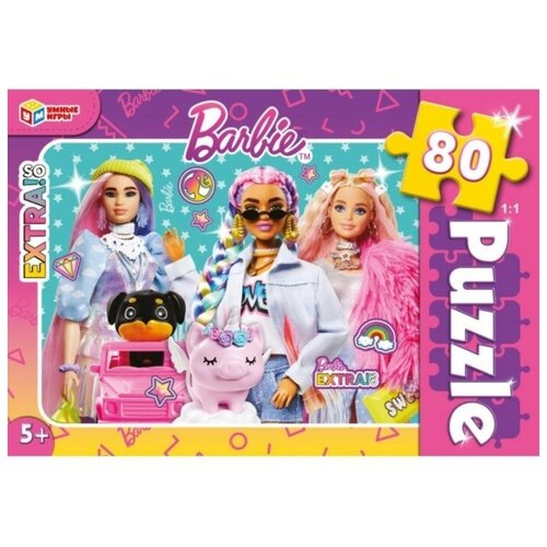 Пазлы «Барби», 80 элементов