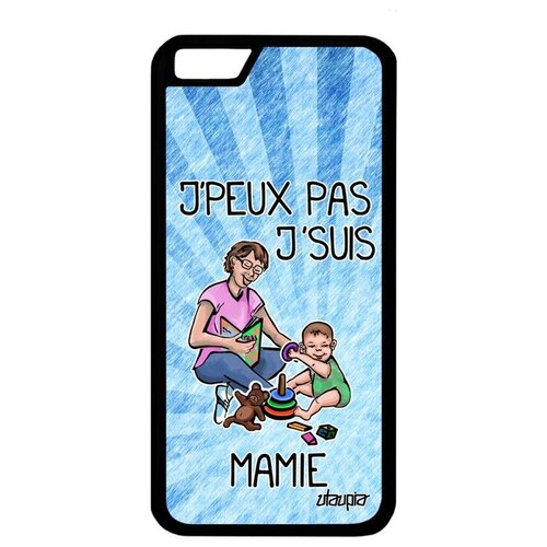 фото Ударопрочный чехол на смартфон // apple iphone 6s // "не могу - стала бабушкой!" семья бабуля, utaupia, голубой