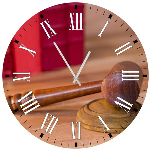 фото Svs настенные часы svs 3501707 судебный молот