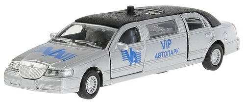 Легковой автомобиль ТЕХНОПАРК Лимузин VIP Автопарк, CT10-052 1:43, 17 см, белый