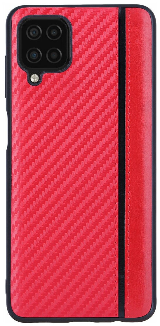 Накладка G-Case Carbon для Samsung Galaxy A12 SM-A125 / A12 Nacho SM-A127 / M12 SM-M127, красная