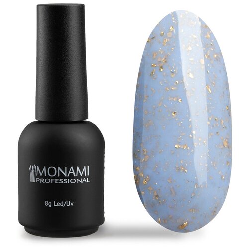 Monami Гель-лак Potal Silver/Gold, 8 мл, 8 г, gold light blue