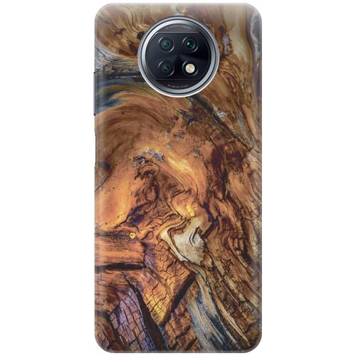 фото Силиконовый чехол на xiaomi redmi note 9t / сяоми редми ноут 9т с принтом "деревянный узор gosso