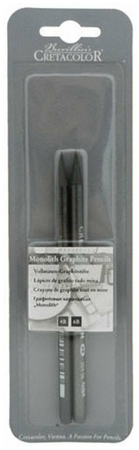 Чернографитовые карандаши CretacoloR Monolith, 2 карандаша твердость: 4B,6B в блистере