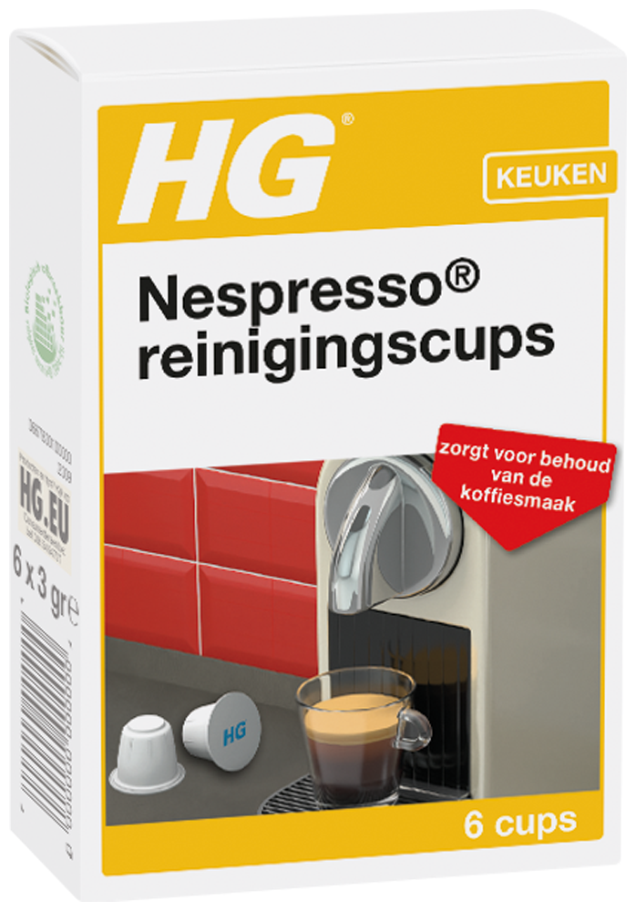 HG/Нидерланды Капсулы для очистки кофемашин Nespresso 1упх6шт