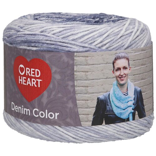 Пряжа для вязания Red Heart 'Denim color', 150 г, 340 м (100% акрил) (00002 радость), 3 мотка