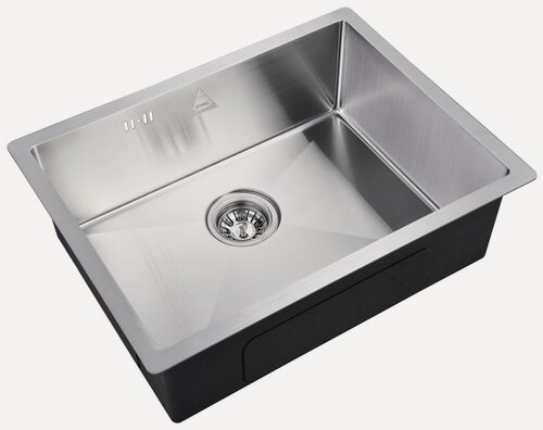 Изображение товара Мойка кухонная ZorG серия STEEL HAMMER SH 5844 нержавеющая сталь, большая чаша, с сифоном и решеткой