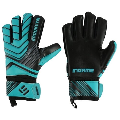 Вратарские перчатки INGAME, размер 10, голубой, черный