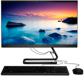 Моноблок Lenovo IdeaCentre AIO 3 24IMB05 23.8" FHD /Core i7-10700T/16GB/512GB SSD + 1TB HDD/UHD Graphics 630/DOS/DVD- RW/