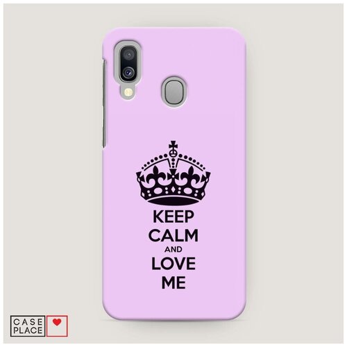 фото Чехол пластиковый samsung galaxy a40 keep calm and love me 3 case place