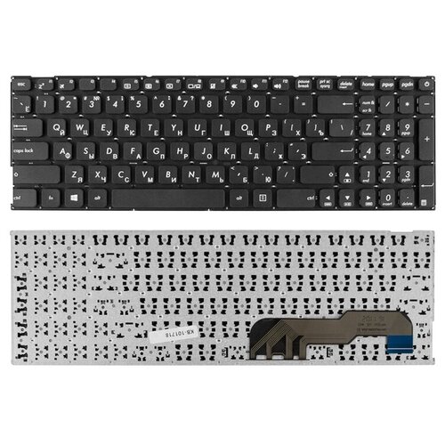 Клавиатура для ноутбука Asus D541N X541 X541U Series Плоский Enter Черная без рамки PN 9Z ND00OM00R 924₽