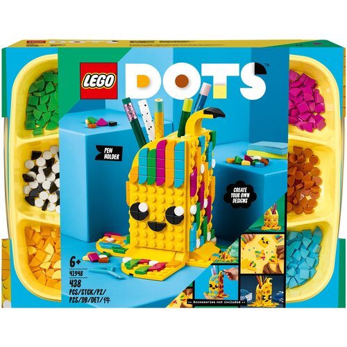 Конструктор LEGO DOTS 41948 Подставка для карандашей Милый банан, 438 дет.