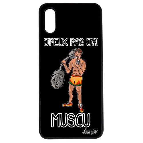 фото Противоударный чехол на мобильный // xiaomi redmi 9a // "не могу - у меня бодибилдинг!" качок прикольный, utaupia, черный