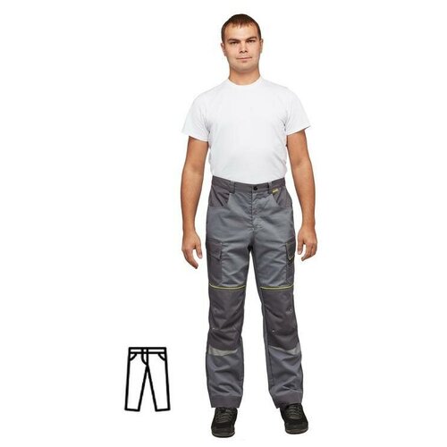 фото Брюки рабочие летние мужские nайтстар проксима серые (размер 56-58, рост 170-176), 1187651 noname