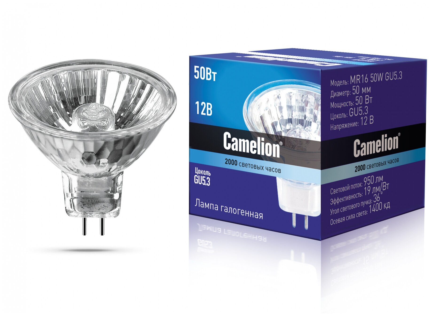 Лампа галогенная Camelion 3060 GU5.3 MR16