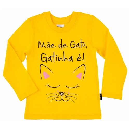 Джемпер (лонгслив) для девочки А.BV-D1024, цвет желтый, рост 86