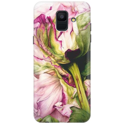фото Re:paчехол - накладка artcolor для samsung galaxy a6 (2018) с принтом "нежность цветка"