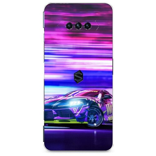 фото Силиконовый чехол "jdm neon race" на xiaomi black shark 4 / сяоми блэк шарк 4 case place