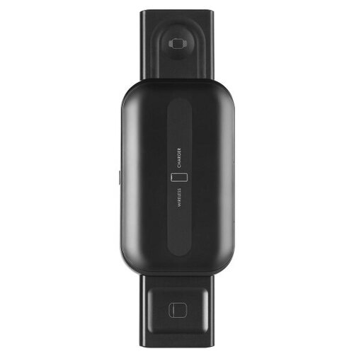 фото Беспроводное зарядное устройство smartbuy, 10 вт, 3 - в- 1: для телефона, наушников и часов, складное