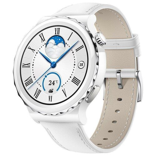 Умные часы GT 3 PRO FRIGGA-B19 WHITE LEATH. HUAWEI умные часы huawei watch gt 3 pro frigga b19v white leather strap 55028857 55028858