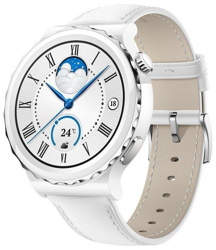 Умные часы GT 3 PRO FRIGGA-B19 WHITE LEATH. HUAWEI