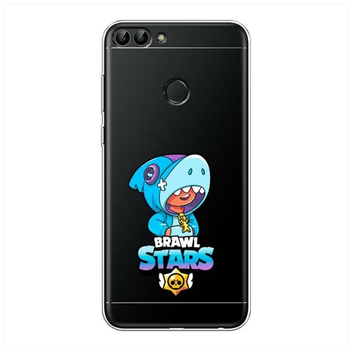 фото Силиконовый чехол "леон акула" на huawei p smart / хуавей п смарт case place