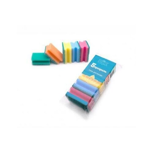 Губка бытовая с чистящим слоем 