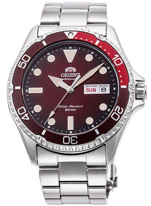 Наручные часы ORIENT Diving Sports RA-AA0814R19B, серебряный, красный