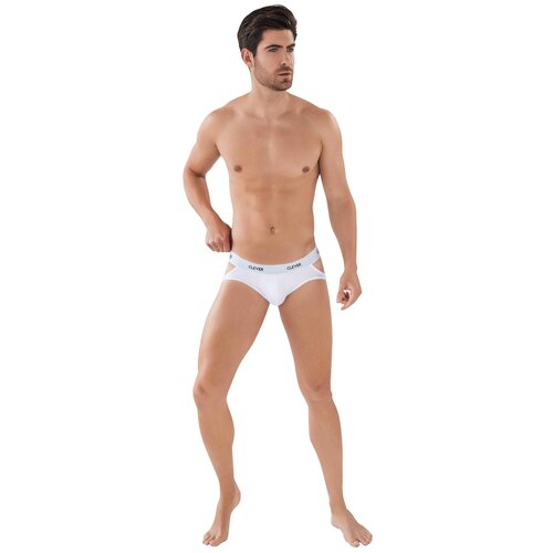 Мужские трусы джоки белые Clever VENTURE JOCKSTRAP 087901 L (48)