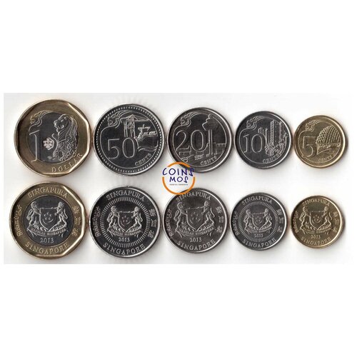 Сингапур Набор из 5 монет 2013
