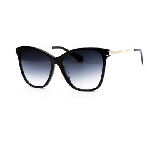 фото Солнцезащитные очки enni marco, кошачий глаз, оправа: пластик, для женщин, черный