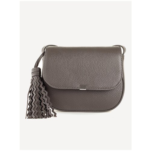 фото Сумка кроссбоди afina 418, натуральная кожа, кофе