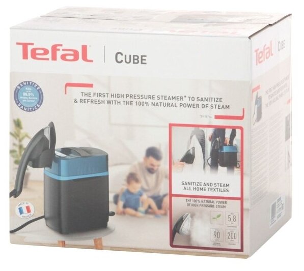 Парогенератор Tefal Cube UT2020E0 черный/синий - фотография № 15