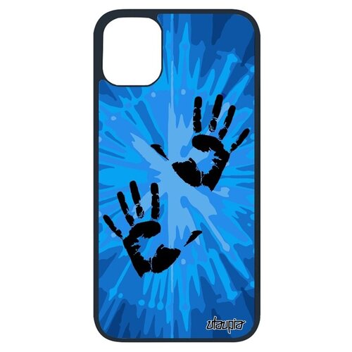 фото Новый чехол на мобильный // iphone 11 pro // "отпечаток ладони" стиль раста, utaupia, голубой