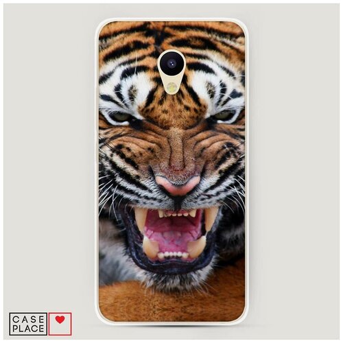 фото Силиконовый чехол "тигр" на meizu m5c / мейзу м5с case place