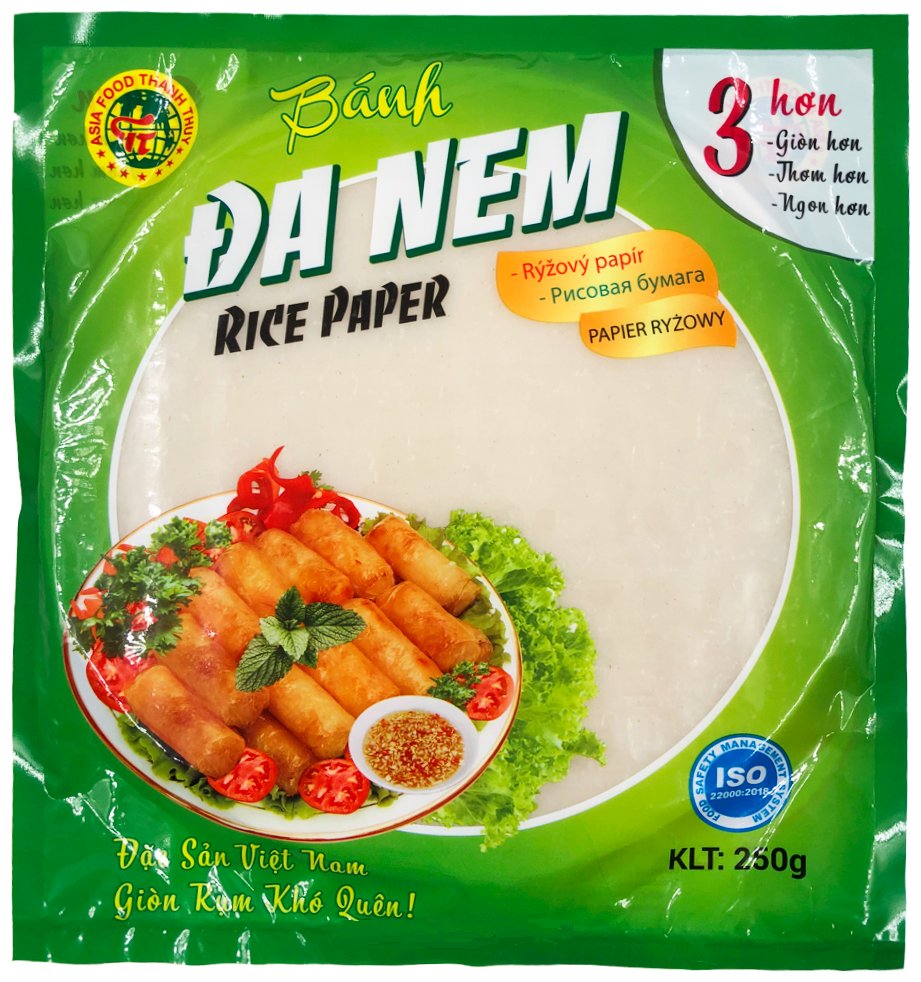 Круглая рисовая бумага Banh Da Nem Asia Food Thanh Thuy, 250г