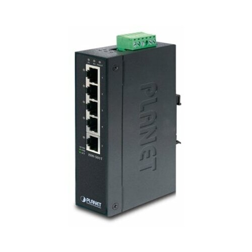 коммутатор planet isw 501t ip30 slim type 5 port Коммутатор Planet (ISW-501T) IP30 Slim type 5-Port