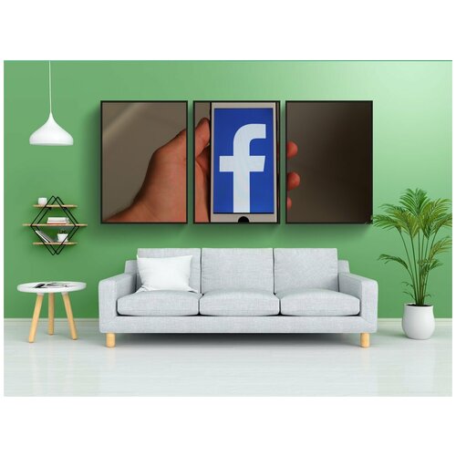 фото Набор модулных постеров для интерьера "iphone, смартфон, социальные медиа" 60x90 см. в тубусе, без рамки lotsprints