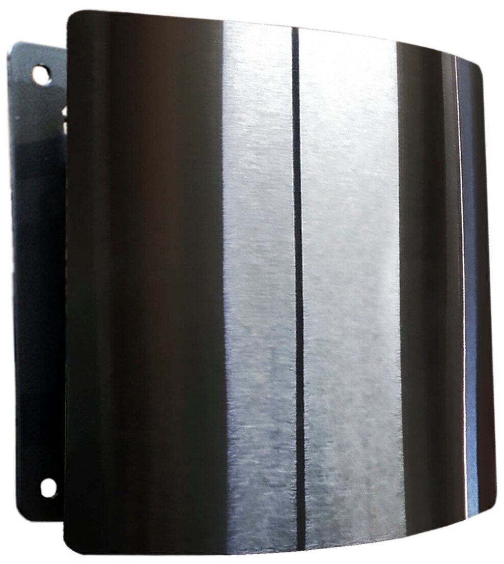 Решетка на магнитах РД-200 Нержавейка матовая с декоративной панелью 200х200 мм - фотография № 3
