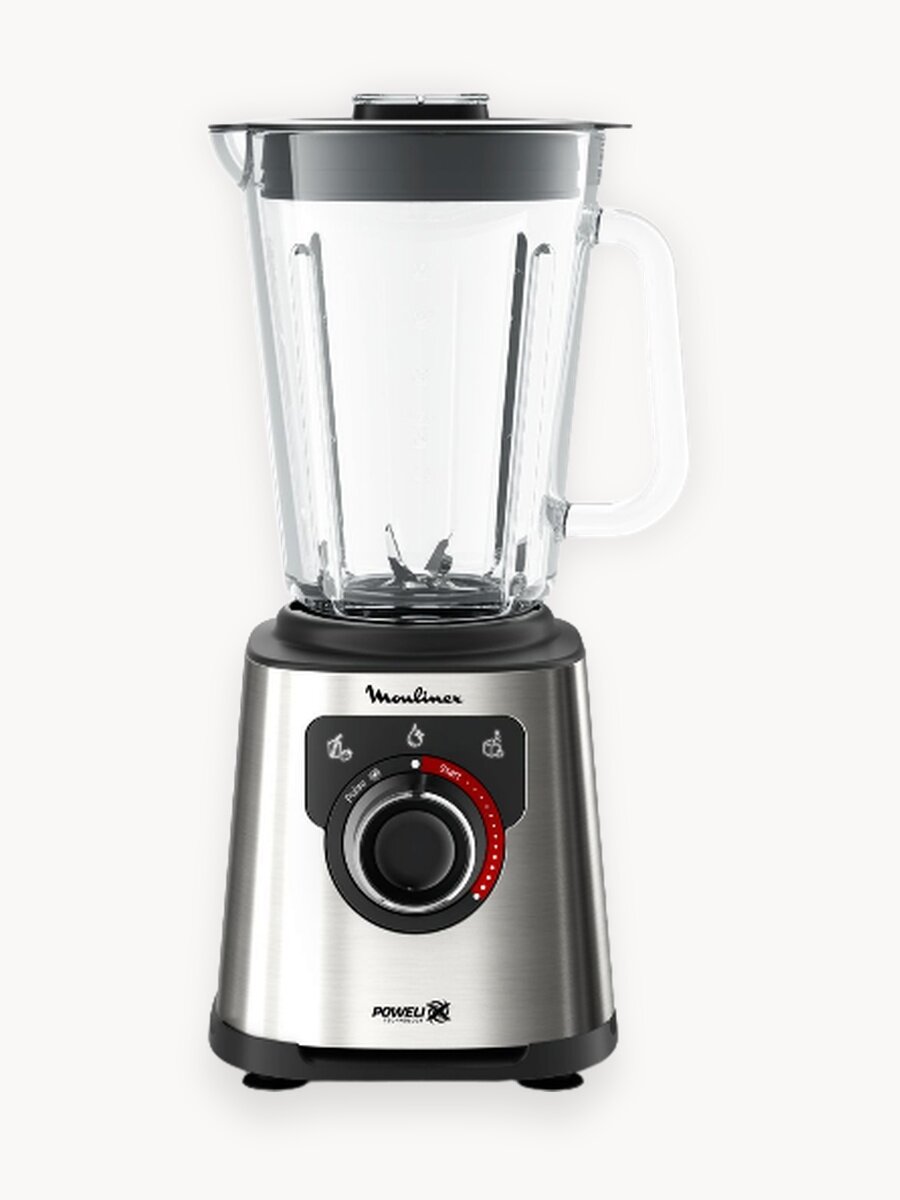 Блендер Moulinex PerfectMix+ LM871D10, 8 скоростей, мощность 1200 Вт, термостойкое стекло